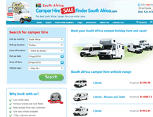 Tablet Screenshot of camperhiresalefindersouthafrica.com